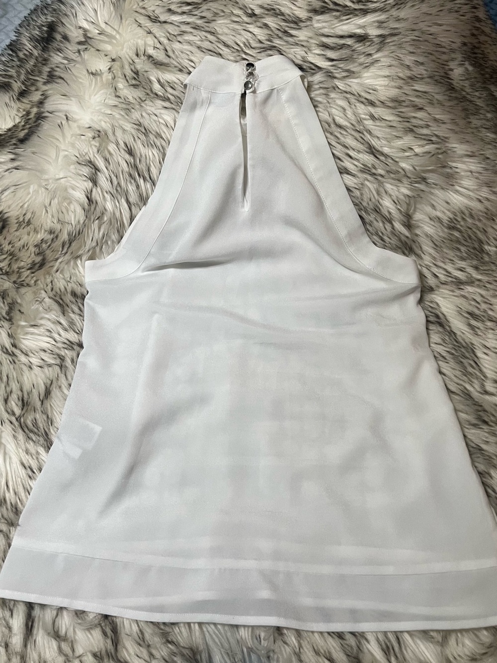 New York & Company White Halter Camisole
